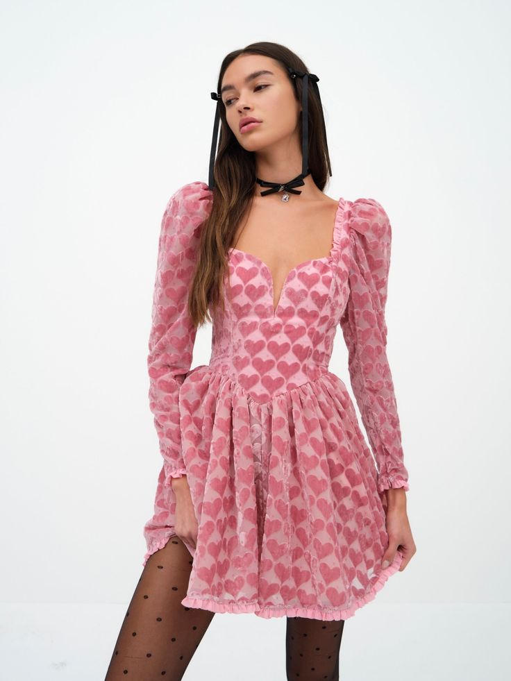 Theresa Mini Dress — Pink Valentines Outfit Ideas, Pink Velvet Dress, Valentines Outfit, Valentine Dress, Cute Valentines, Chic Skirts, Lemon Dress, Fashion Aesthetics, V Day