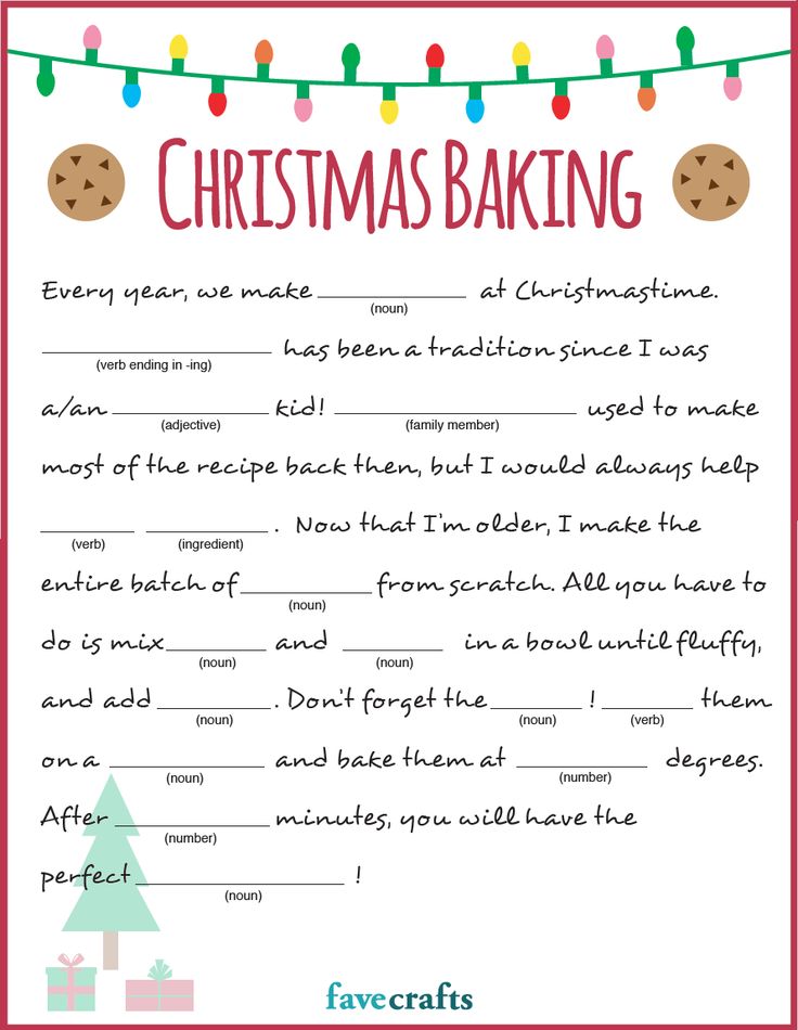 a christmas baking recipe with cookies on it