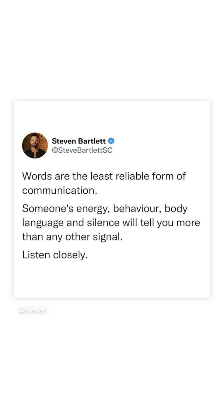 the tweet is posted to someone on their cell phone, and it says words are