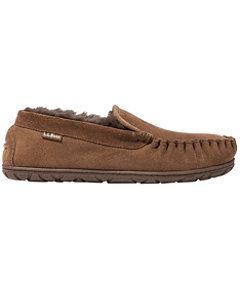 #LLBean: Men's Wicked Good Slippers, Venetian Classic Shearling Slip-on Slippers, Winter Leather Footbed Slip-on Slippers, Winter Slip-on Slippers With Leather Footbed, Classic Winter Slippers With Rubber Sole, Casual Shearling Slip-on Slippers, Comfortable Brown Winter Moccasins, Comfortable Brown Shearling Slippers, Comfortable Slip-on Winter Moccasins, Casual Brown Shearling Slippers