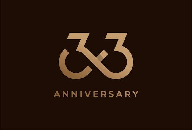 an anniversary logo with the number 35