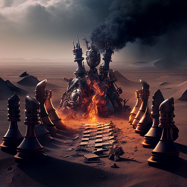 Medieval Chess, Battle Ground, Dreamy Artwork, Chess, Chess Board, Dark Art, Lamp Post, Concept Art, Art