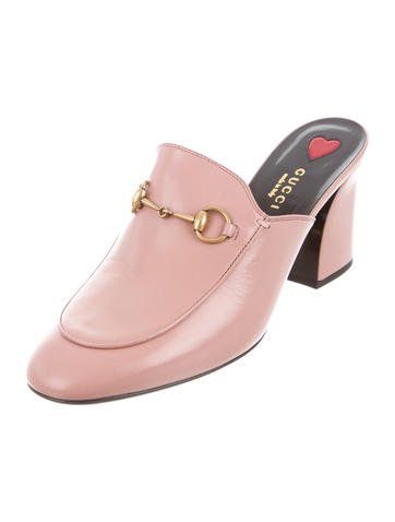 #GUCCI | Mauve leather Gucci Princetown mules with round toes, gold-tone horsebit embellishments. Gucci Princetown, Sustainable Brand, Fashion Girl, Pump Shoes, Mule Shoe, Block Heels, Fashion Forward, Embellishments, Dust Bag