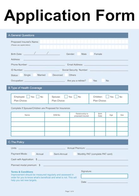 the application form is shown in this document, and it contains information for each student to use