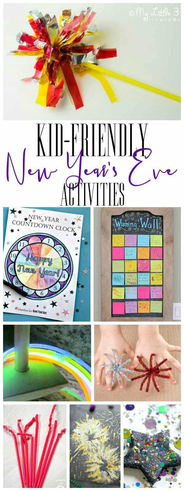 kids's crafts and activities for new years eve