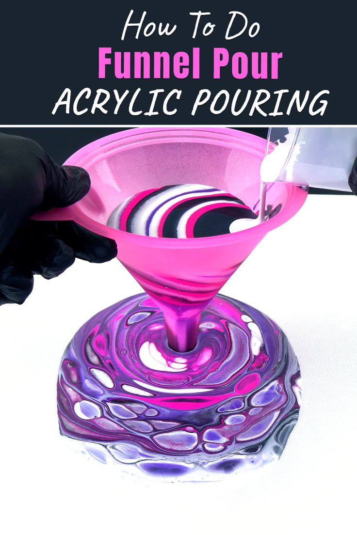 Funnel Acrylic Pouring Paint Pouring Videos, Acrylic Paint Pouring Color Combinations, Pour Painting Ideas, Crosses Crafts, Paint Magic, Things Painting, Liquid Painting, Acrylic Paint Pouring, Paint Pours