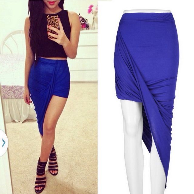 Stretchy Royal Blue High Waisted Body Con Skirt. Fits For Xs/S. Ordered Online And Is Too Small On Me. Never Worn. Blue Fitted Mini Skirt, Fitted Blue Mini Skirt, Fitted Blue Mini Pencil Skirt, Blue Fitted Mini Pencil Skirt, Blue Knee-length Pencil Skirt For Summer, Chic Fitted Blue Mini Skirt, Trendy Fitted Blue Skirt, Chic Fitted Blue Skirt, Blue Summer Pencil Skirt