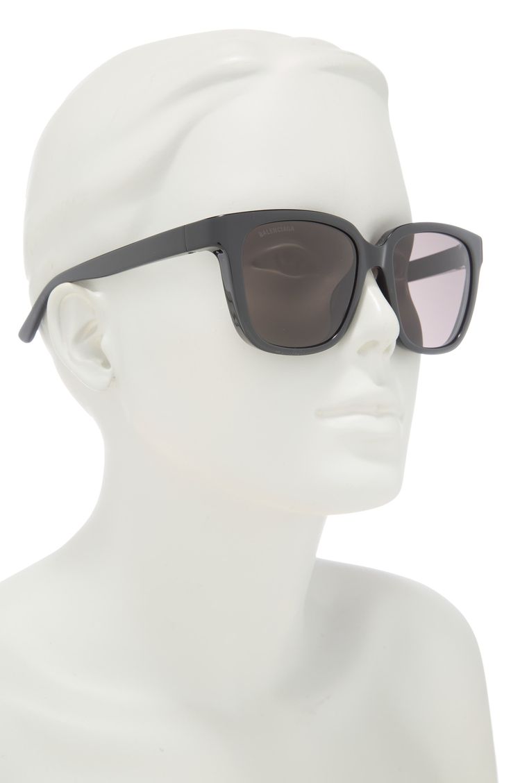 These Italian-crafted sunglasses fitted with standard, logo-etched lenses feature a slightly oversized square frame and complete UV protection. 54mm lens width; 17mm bridge width; 140mm temple length 100% UV protection CR-39 lenses Plastic Made in Italy Classic Matte Black Cat Eye Sunglasses With Tinted Lenses, Classic Matte Black Sunglasses With Uv Protection, Matte Black Sleek Sunglasses With Uva Protection, Matte Black Cat Eye Sunglasses With Uv Protection, Sleek Matte Black Sunglasses With Uva Protection, Sleek Wayfarer Sunglasses With Tinted Lenses, Classic Square Frame Cat Eye Sunglasses For Beach, Sleek Shield Sunglasses With Square Frame And Gradient Lenses, Sleek Shield Sunglasses With Square Gradient Lenses