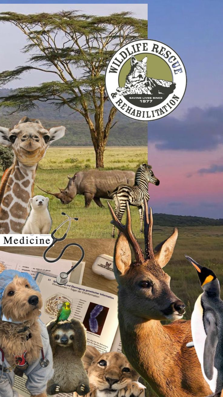 there are many different animals and birds in this collage with the words wildlife research on it