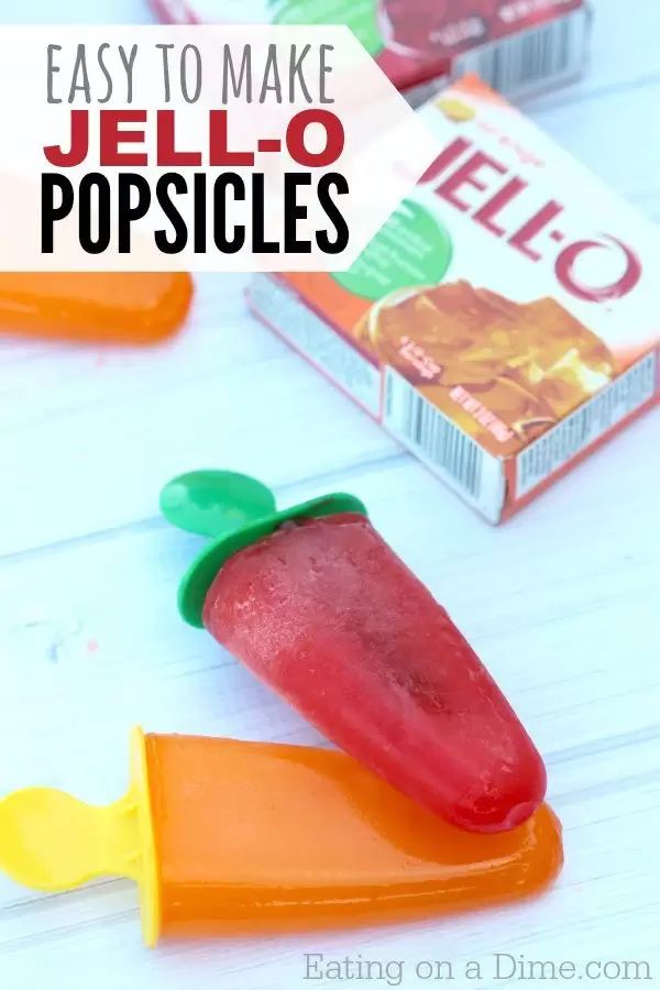 easy to make jello popsicles for kids