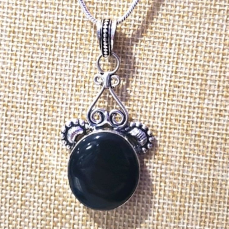 Handmade Black Onyx 925 Silver Stamped Pendant Necklace Of 2.28" St-15179 High Quality & Craftmanship! Details: Condition-100% Brand New Brand-Handmade Material-Stone Pendant Size-2.28" Metal-925 Stamped Sterling Silver Stone-Black Onyx, Natural Necklace-2mm Solid 925 Stamped Sterling Silver Rope Chain 18" Black Oxidized Pendant Necklaces, Black Sterling Silver Jewelry With Large Pendant, Black Sterling Silver Necklace With Large Pendant, Sterling Silver Necklace With Large Black Pendant, Black 925 Stamped Pendant Jewelry, Black Oval Jewelry With Large Pendant, Black Sterling Silver Necklace With Oxidized Finish, Sterling Silver Necklace With Oxidized Black Finish, Black Sterling Silver Hallmarked Necklace