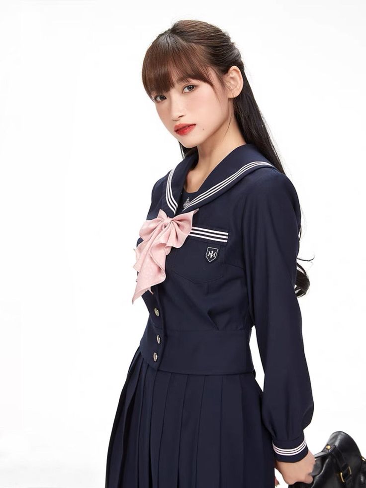 Fabric: polyester, cotton Sakura Petals, Your Adorable, Sailor Collar, Discount Code, Spreads, Everyday Outfits, Fashion Outfits, Wardrobe, Navy