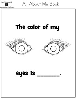 the color of my eyes is all about me book with an eyeball in it