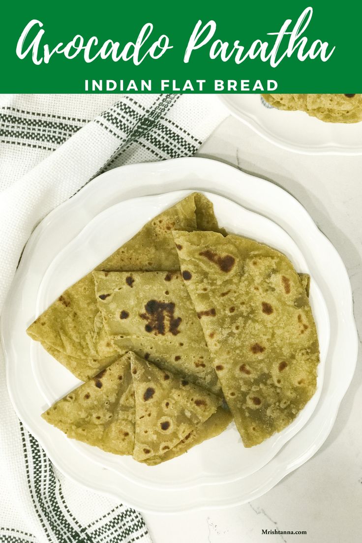 Avocado Paratha • Simple Sumptuous Cooking Comfort Recipes, Baked Breads, Vegan Indian Recipes, Indian Flat Bread, Fantastic Recipes, Confort Food, Paratha Recipes, Appetizers Recipes, Vegan Yogurt