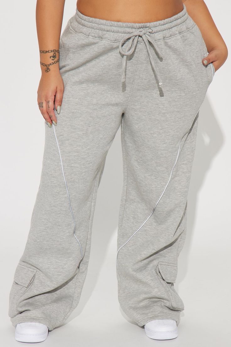 Available In Heather Grey. Sweatpants Elastic Waistband Reflective Piping Fleece Pockets Stretch 60% Cotton 40% Polyester Imported | Pace Yourself Fleece Sweatpant in Heather Grey size XS by Fashion Nova Pace Yourself, Green Fits, Grey Sweatpants, Grey Fashion, Piping, Heather Grey, Fashion Nova, Heathers, Sweatpants