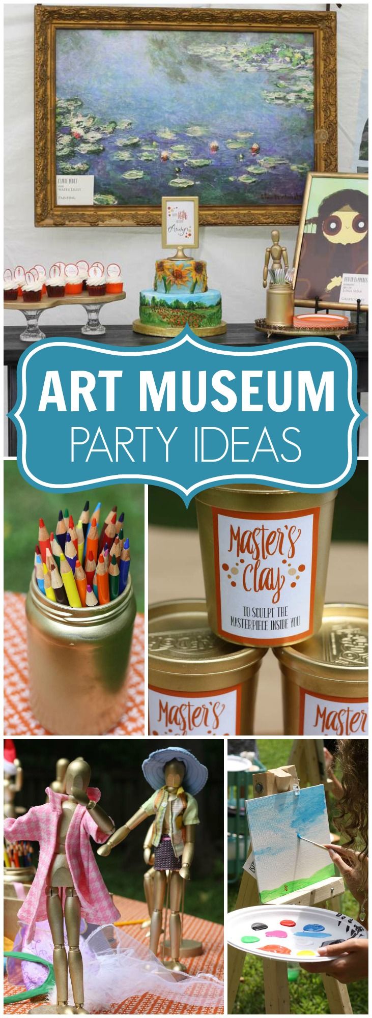 art museum party ideas for kids and adults to enjoy in the park or at home