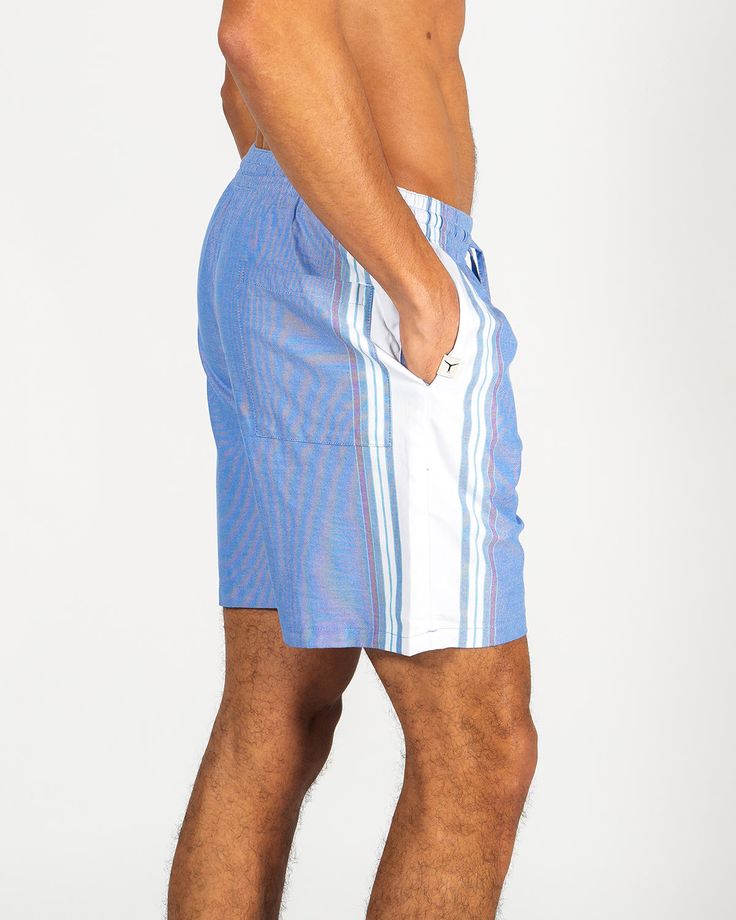 OverviewTom’s Trunks Classic Shorts are designed to be lived in. Whether you are sitting on a beach or chilling out after a long day, they are your perfect companion. FitTom’s Trunks are designed to have a loose fit, enhancing comfort. The elasticated waist and drawstring make them extremely versatile. Please note that as our products are unisex, our sizing is different to other brands so please check the size chart above before purchasing. FeaturesEquipped with deep pockets to prevent your phon Sporty Swim Trunks With Built-in Shorts For Leisure, Athleisure Athletic Shorts With Side Stripes For Summer, Athleisure Bottoms With Side Stripes, Summer Athleisure Athletic Shorts With Side Stripes, Short Sports Bottoms With Contrast Stripes, Sporty Side Stripes Shorts For Summer, Casual Athletic Shorts With Side Stripes For Summer, Casual Athletic Shorts With Side Stripes, Sporty Summer Shorts With Three Stripes