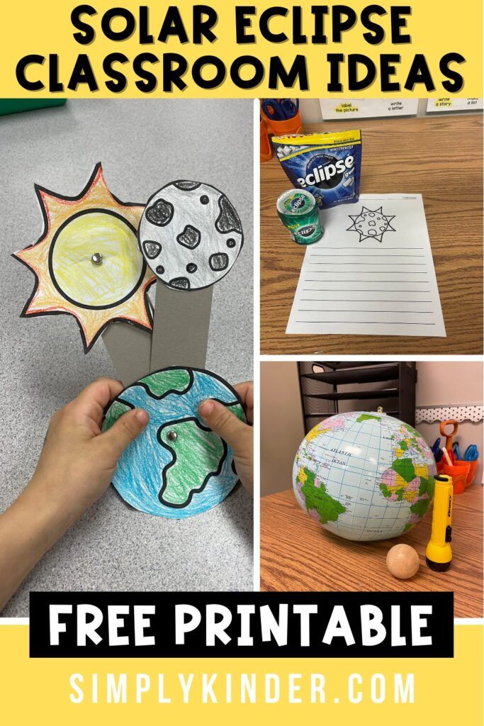 the solar eclipse classroom ideas are great for kids to use in their homes and school projects