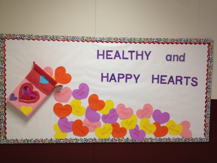 a sign that says healthy and happy hearts