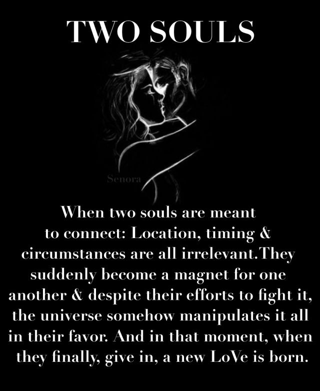 two souls are meant to connect