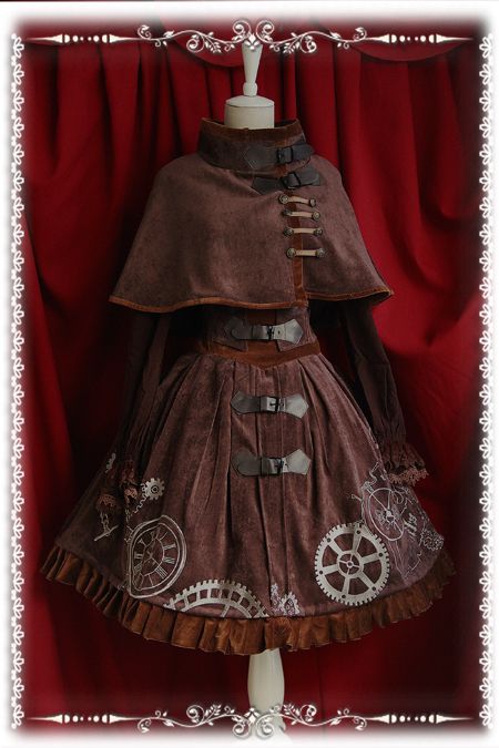 Infanta Time Machine Steampunk Style Lolita Corset JSK Steampunk Clothes, Moda Steampunk, Mode Steampunk, Steampunk Dress, Velvet Corset, Steampunk Ideas, Style Steampunk, Steampunk Cosplay, Steampunk Diy