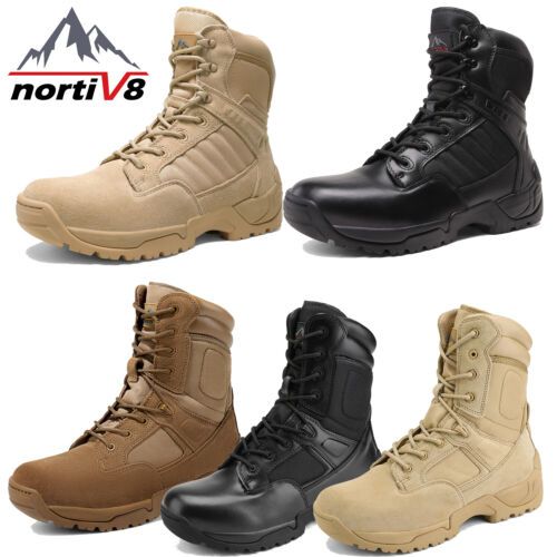 Top Rated NORTIV8 Men's Military Boots Combat Tactical Work Boots Hiking Motorcycle Boots, Mens Shoes Military Lace-up Boots For Outdoor Activities, Tactical Desert Boots With Reinforced Toe For Outdoor, Shock Resistant Combat Boots For Outdoor Activities, Combat Boots With Shock Resistance For Outdoor, Impact Resistant Combat Boots With Lace-up, Tactical Wear-resistant Boots For Outdoor Work, Combat Lace-up Boots Impact Resistant, Wear-resistant Tactical Outdoor Boots, Durable Tactical Boots For Outdoor Work