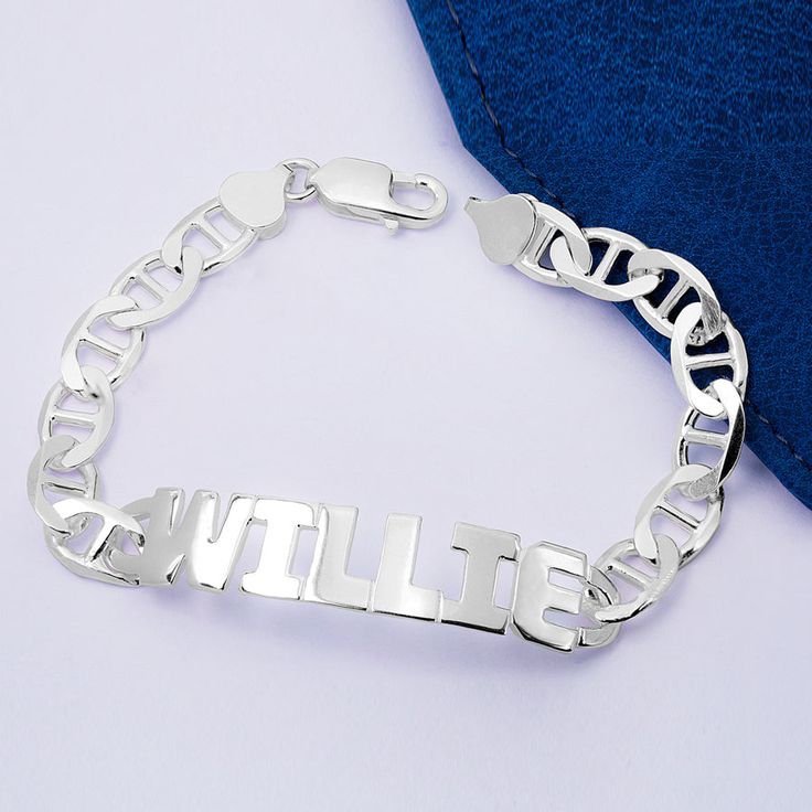 This Personalized Bracelet is available in Sterling Silver Plated or 14K Gold Plated. The height of the name plate is 0.41 inches and the width is 0.058 inches. The length of the chain totals 7". The total length will vary depending on the length of the name entered. You can choose up to 10 letters on the name plate. Own yours today.