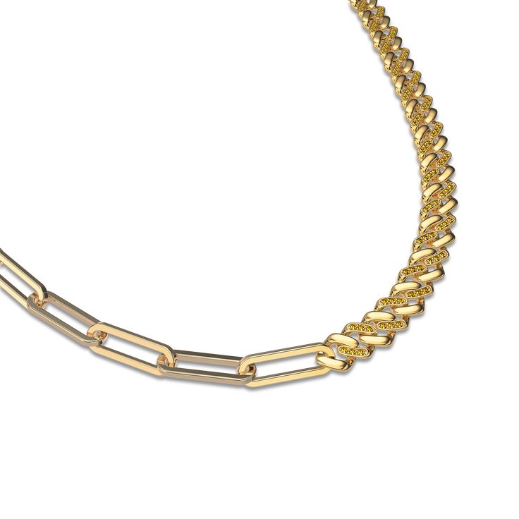 Design: Embracing the essence of inclusiveness and uniqueness, Pascal Fusion Series exudes finess. This necklace combines a link chain with a curb chain, available in yellow gold vermeil and white gold vermeil. | Gold Color: 18K Gold Vermeil (Not to be confused with regular gold plating, our vermeil is a thick layer of 18k solid gold on sterling silver meaning it will last longer. You get the look & feel of gold jewelry at a fraction of the price) Silver Color: Sterling Silver (925 Sterling Silv Elegant Gold Plated Cuban Link Necklace, 14k Gold Necklace With Box Chain Link, White Gold Cuban Link Necklace With Figaro Chain, Elegant Gold Cuban Link Necklace With Cable Chain, Elegant Oval Link Curb Chain Necklaces, White Gold Plated Adjustable Chain Necklace, Elegant White Gold Cuban Link Curb Chain Necklace, Luxury Yellow Gold Curb Chain Necklace, Luxury Figaro Chain Necklace With Rectangular Links