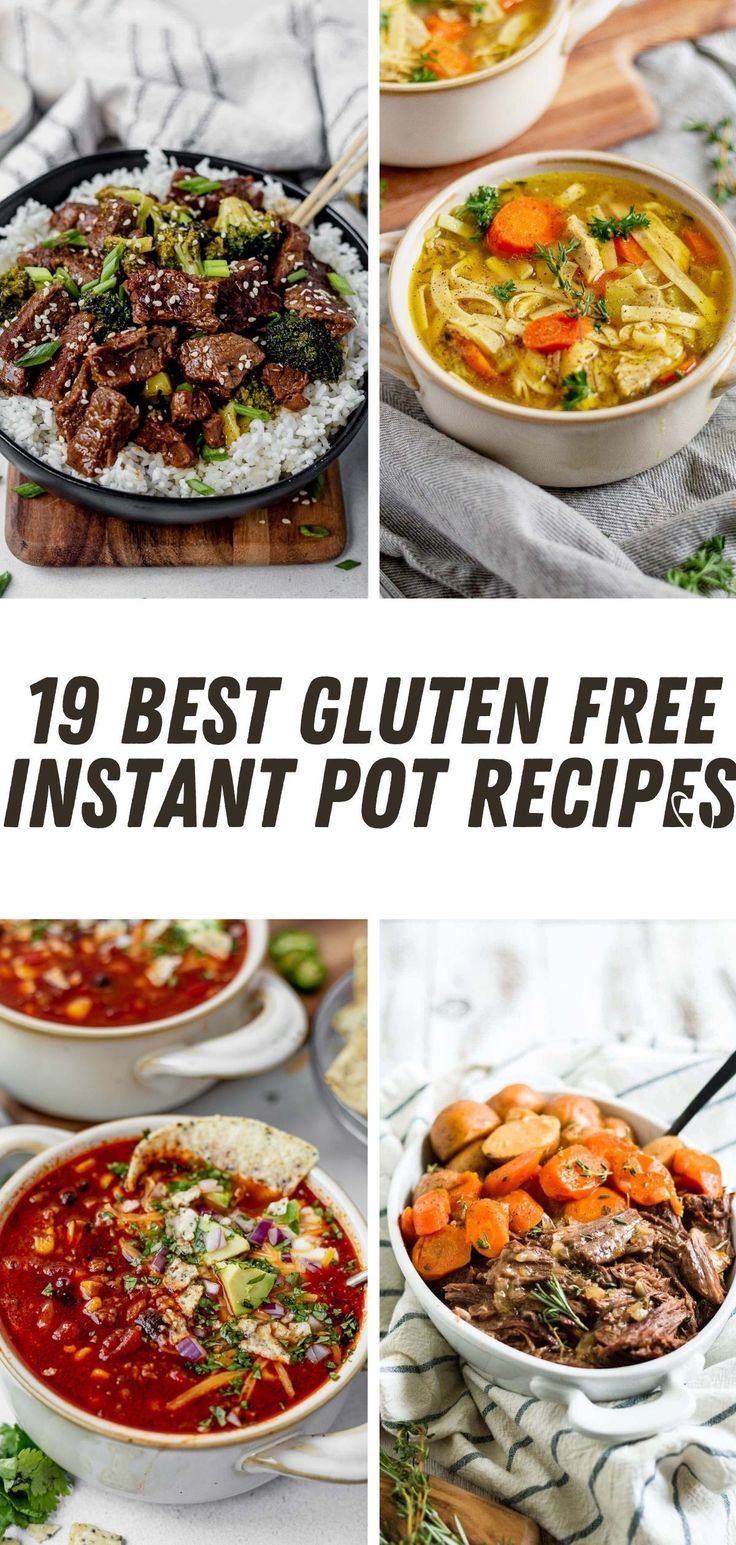 the top 10 best gluten free instant pot recipes for soups and stews