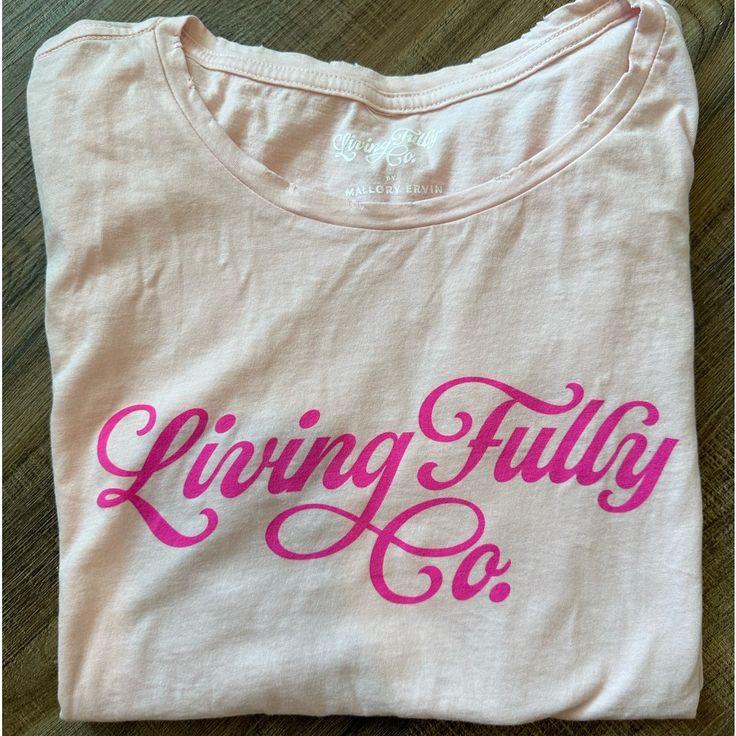 Tried On But Never Worn, Brand New. Size Medium. Pink T-shirt For Everyday Fall Wear, Everyday Pink T-shirt For Fall, Pink Everyday T-shirt For Fall, Everyday Spring Shirt With Text Print, Trendy Pink Shirt For Everyday Wear, White Short Sleeve Shirt, Xmas Tees, Cat Graphic Tee, Pregnancy Tshirts