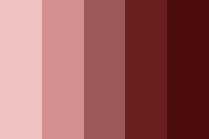 the color red and pink is shown in shades of brown, purple, and white