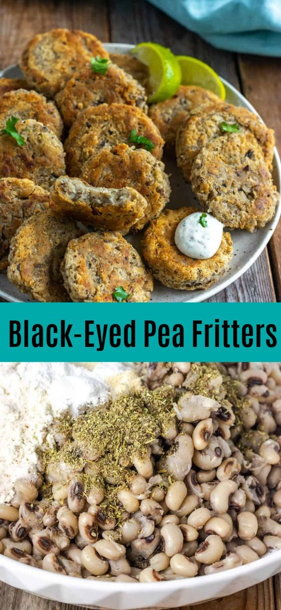 black - eyed pea fritters are an easy and delicious side dish