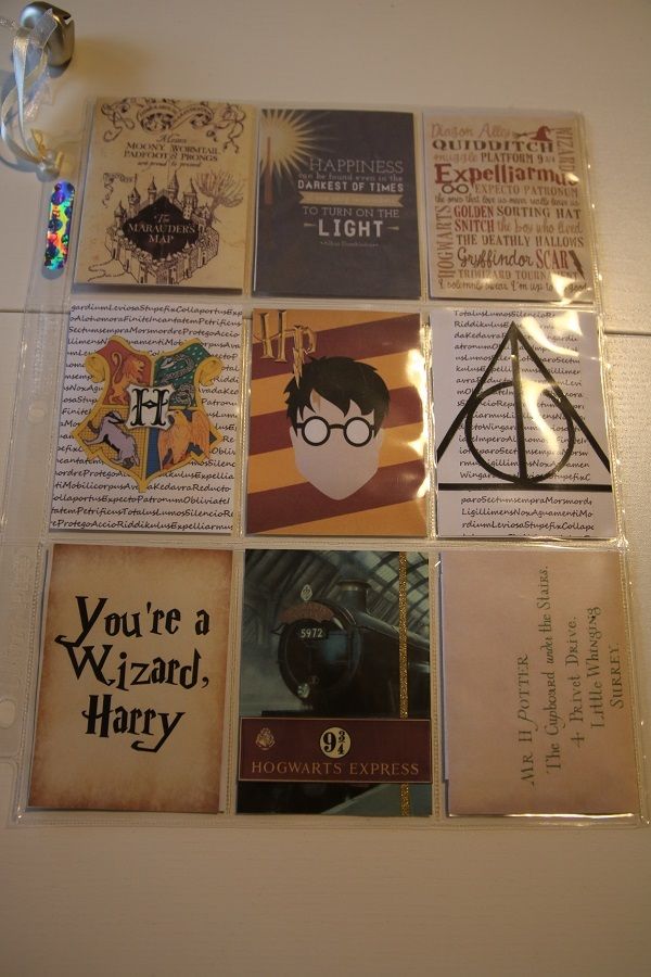 harry potter's house magnets on the wall