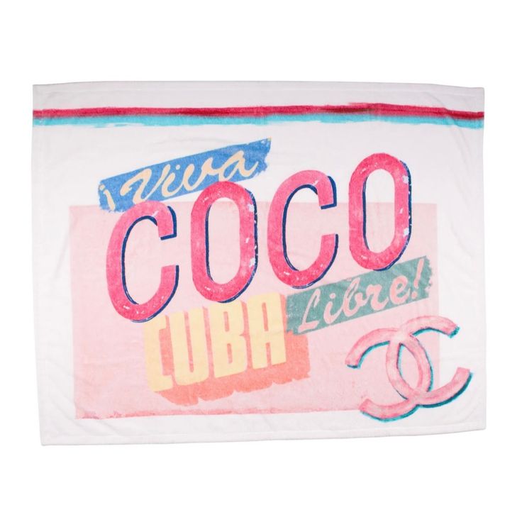 From The Infamous 2017 Coco Cuba Collection, A Brand New Beach Towel Measuring 57.5 Inches In Length And 46.50 Inches Wide. Retail Tags Attached. Guaranteed Authentic Cuba Beach, Chanel Beach, Cuba Beaches, Chanel 2017, Chanel Scarf, Lana Jewelry, Rosie Assoulin, Towel Colors, Chanel Fashion