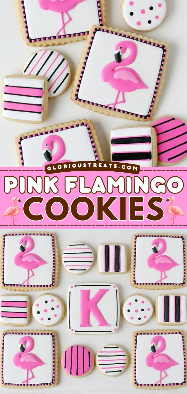 Make these Pink Flamingo Cookies in addition to your summer cookie snack recipes! These homemade cookies start with a sugar cookie recipe decorated with royal icing. Pin this easy cookie-decorating idea! Flamingo Cookies, Pink Flamingo Birthday, Summer Cookie, How To Make Pink, Flood Icing, Cookie Recipes Decorating, Pink Flamingo Party, Royal Icing Transfers, Flamingo Birthday Party