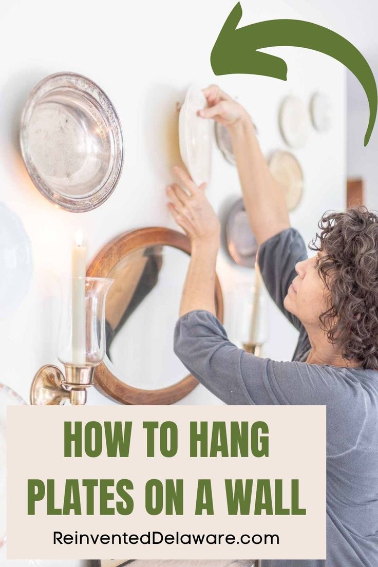 how to hang plates on a wall