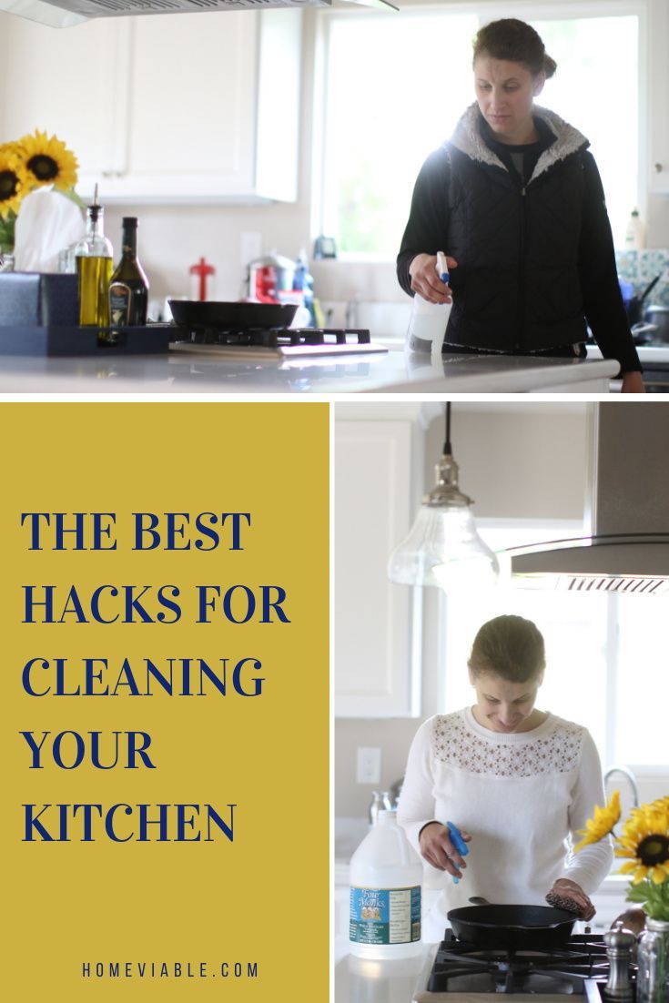 the best hacks for cleaning your kitchen with sunflowers in vases and on stovetop