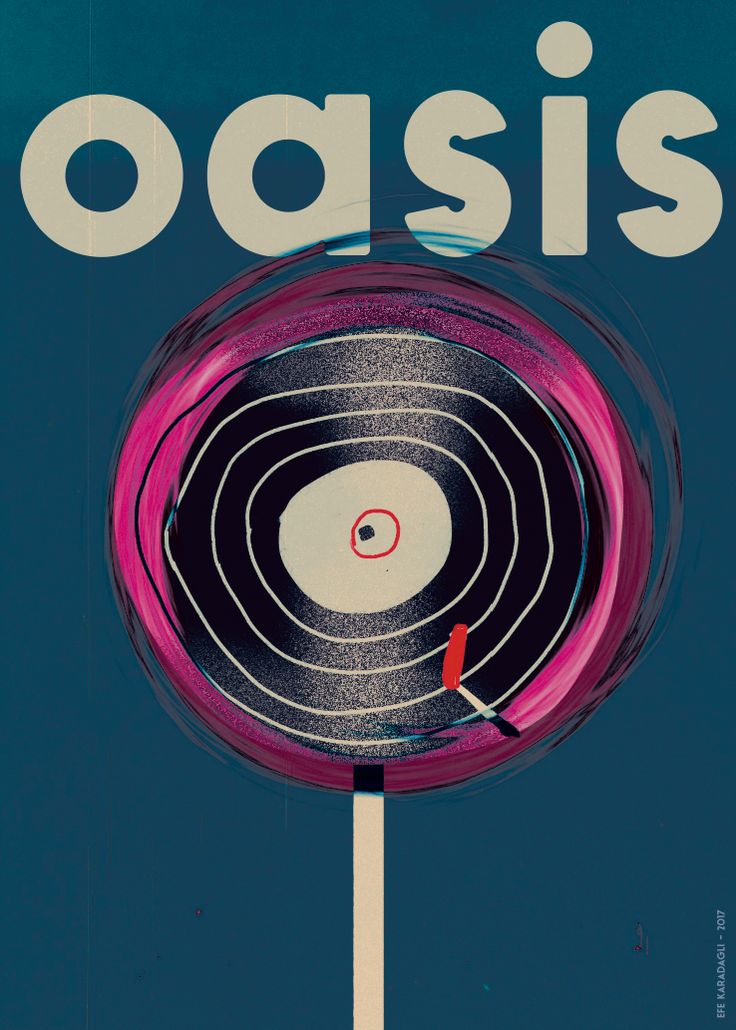 an advertisement for oasis with a target in the center