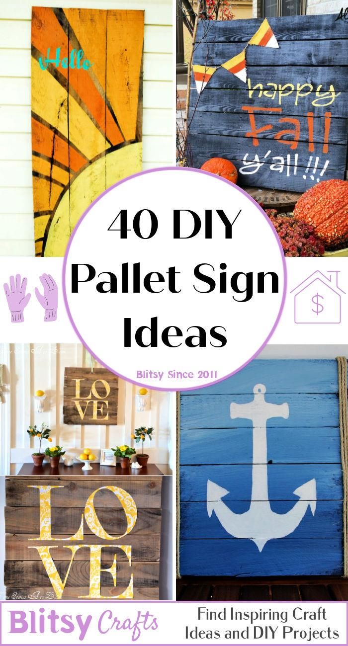 the top 10 diy pallet sign ideas for home decor and crafts that are easy to make