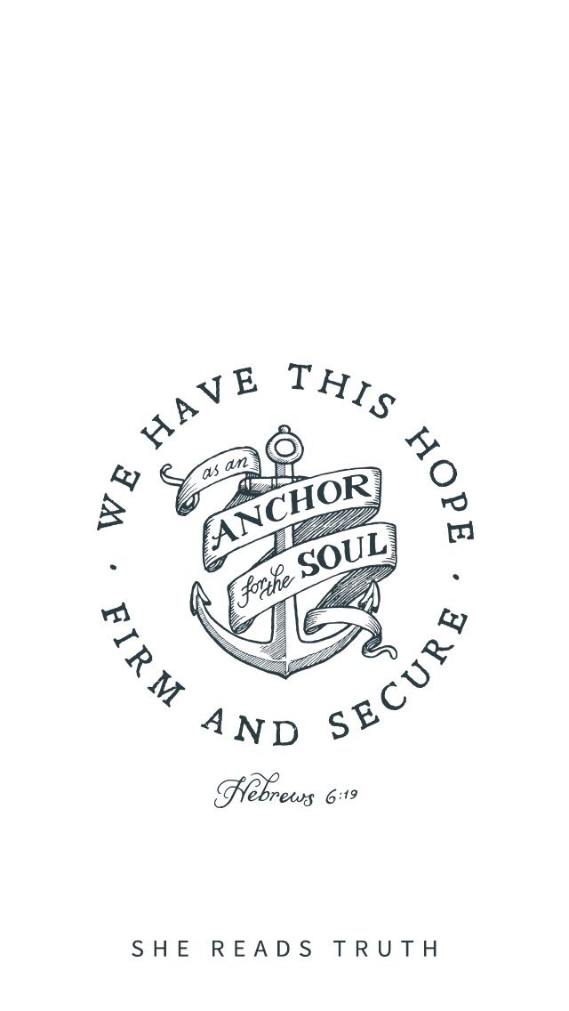 an anchor and scroll logo with the words, we have this hope