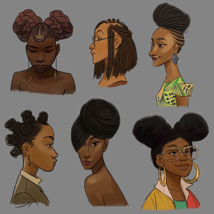 an image of women with different hair styles