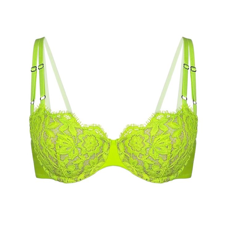 Frisson Balconette Bra Acid Green | Monique Morin Lingerie | Wolf & Badger Balconette Bra, Fashion Jewellery, Independent Designers Fashion, Badger, Designer Fashion, Lingerie, Bra, Style Inspiration, Green