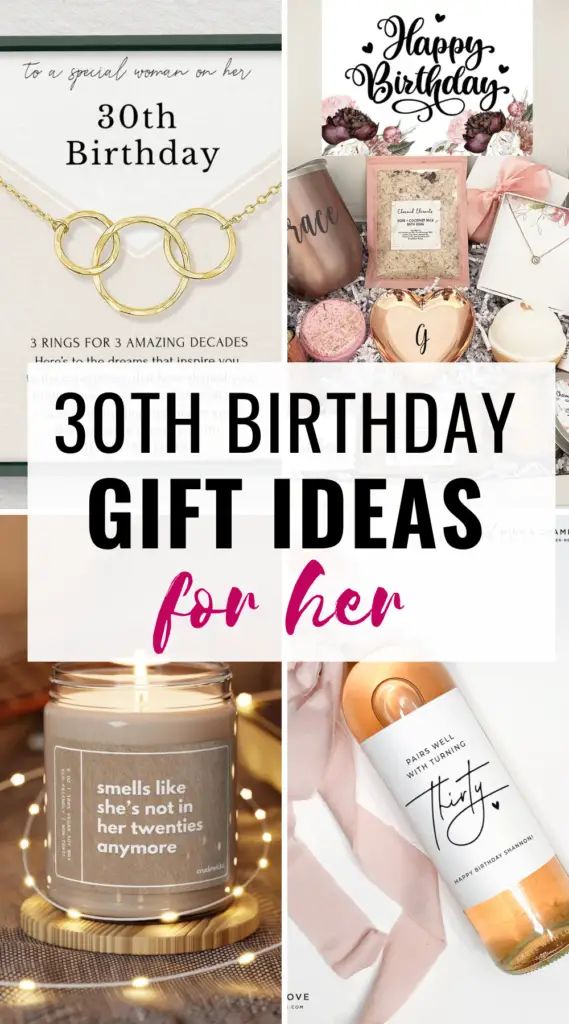 30th birthday gift ideas for her