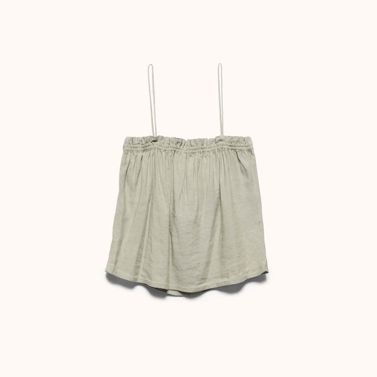 Our solid colored sleepwear collection is made from our heirloom linen blended with bamboo derived rayon for extra drape and softness. The Fia Tank is thoughtfully designed with delicate adjustable straps and soft elastic creating gentle gathers along the top edge. Cotton Bottoms With Adjustable Spaghetti Straps, Cotton Summer Sleepwear With Drawstring, Summer Cotton Sleepwear With Drawstring, Summer Sleepwear With Drawstring And Relaxed Fit, Relaxed Solid Sleepwear For Summer, Relaxed Solid Color Summer Sleepwear, Beige Camisole Sleepwear For Summer, Summer Beige Camisole Sleepwear, Summer Cotton Sleepwear With Spaghetti Straps