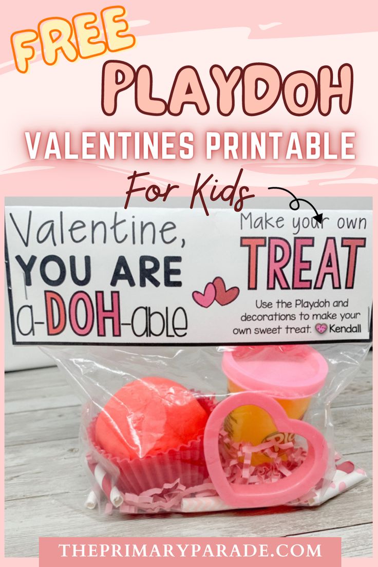 Free Valentine Printable Valentines Playdough Printable, Play Dough Valentine Printable Free, Play Doh Valentine Printable Free, Playdough Valentine Printable, Playdough Valentine Ideas, Valentine’s Day Gifts For Students, Play Doh Valentines For Kids, Playdough Valentine, Gifts From Students To Parents