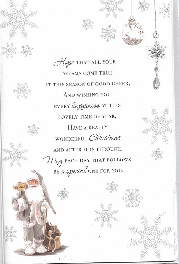 a christmas card with an angel and snowflakes