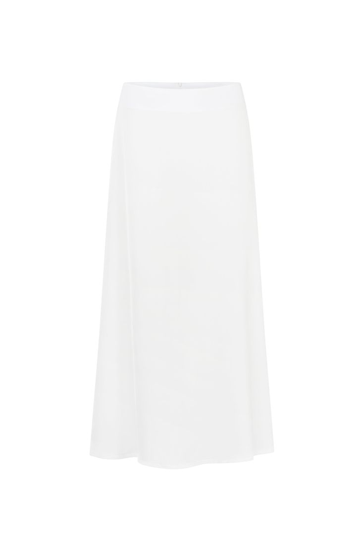 Introducing the Mon Cheri Silk Skirt. This low-waist, maxi-length masterpiece is crafted from a luxurious silky fabric and designed to flow and flounce with every step. Featuring a discreet zipper at the back, this skirt offers both style and convenience, ensuring a seamless fit that flatters your silhouette. Wear yours with the Mon Cheri Long Sleeve Crop for a daring look!  Waistband for support Discreet zipper in the back  Maxi length Available in white and black Natural viscose silk  Delicate Silk Lined Draped Skirt, Evening Flowy Lined Maxi Dress, Spring Silk Flowy Maxi Skirt, Flowy Silk Maxi Skirt For Spring, Elegant Ruffled Maxi Skirt For Spring, Flowy Lined Maxi Dress For Evening, Summer Silk Maxi Skirt With Voluminous Fit, Formal Silk Maxi Dress With Flowy Skirt, Voluminous Silk Maxi Skirt For Summer