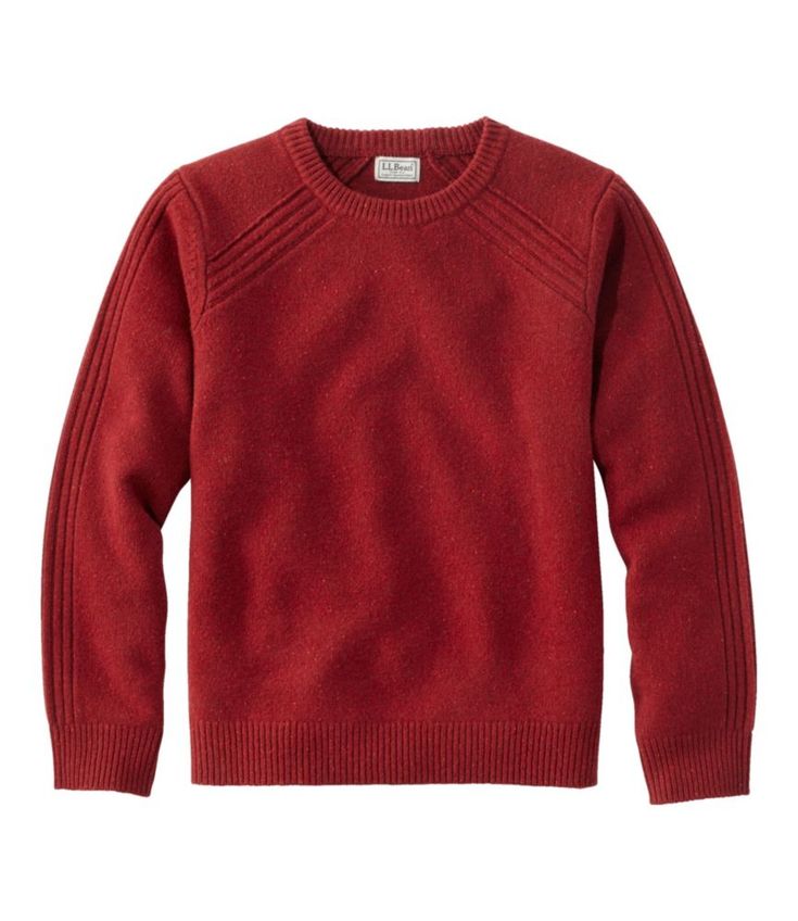 A handsome crewneck sweater made of 100% merino wool for luxurious softness, in a season-spanning midweight knit. Traditional Fit: Relaxed through the chest, sleeve and waist. 100% merino wool. Handwash, dry flat. Premium merino wool yarns, with ribbed detailing. Versatile midweight knit transitions easily between seasons. Ribbed trim at neck, cuffs and hem. Crewneck styling. Imported. | Men's Rangeley Merino Sweater, Crewneck, Merino Wool Classic Wool Crew Neck Sweatshirt, Wool Tops With Ribbed Neckline For Fall, Classic Wool Crew Neck Sweater, Classic Wool Crew Sweater, Classic Crew Neck Wool Sweater, Fall Merino Wool Crew Neck Sweatshirt, Wool Crew Neck Sweater For Fall, Merino Wool Crew Neck Sweater For Fall, Fall Crew Neck Sweatshirt In Merino Wool