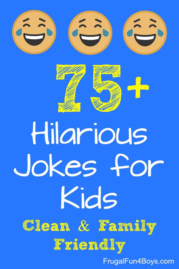 the title for 75 hilarious jokes for kids clean and family friendly