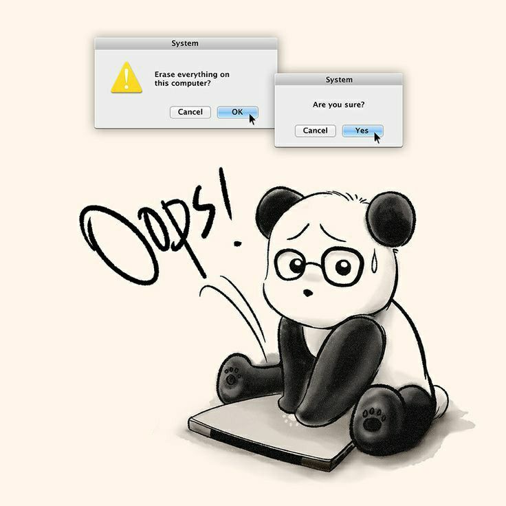 an image of a cartoon panda sitting on a laptop computer with the caption stop